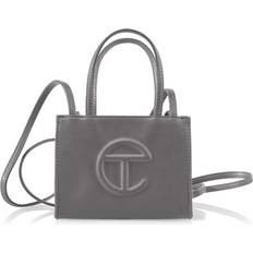 Telfar Small Patent Shopping Bag Black