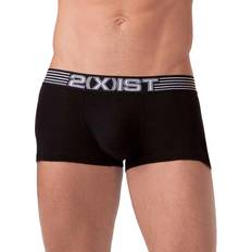 Women Men's Underwear 2(X)IST Men's Shapewear Maximize No Show Trunk,Black,X-Large