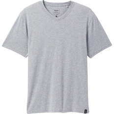 Prana Men's V-Neck T-shirt - Medium Heather Grey