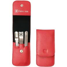 Neglepleiesett Zwilling classic inox Druckknopf-Etui, Rot, 3-tlg.