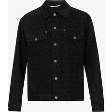 Valentino Iconographic canvas denim jacket nero