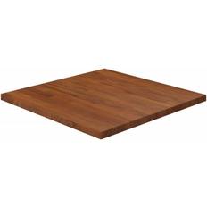 Tischplatten reduziert vidaXL brown, Solid Wood Oak Square Table Top