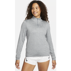 Nike Dame Overdeler Nike Dri-FIT Swift UV Women's 1/4-Zip Running Top Grey
