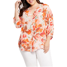 NYDJ Pintuck Blouse Plus Size - Utopia