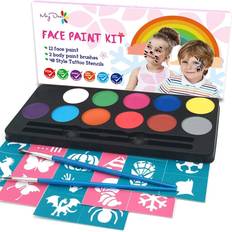 Maydear face paint kit for kids,professional face paint palette,halloween makeup