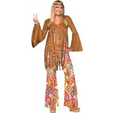 70's Costumes Forum Novelties Women's Groovy Sweetie Hippie Costume, Multi
