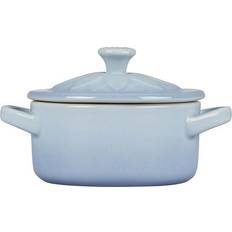 Le Creuset Coastal Blue Flower Petal with lid 0.06 gal 4.7 "