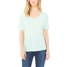 Bella+Canvas Women's 8815 Slouchy V-Neck Tee - Mint