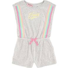 Juicy Couture Girl’s Heathered Rainbow Romper - Grey