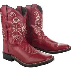 TuffRider Toddler Fire Red Floral Western Boots