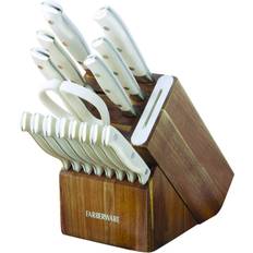 Sabatier Acacia Forged Triple Rivet Edge keeper Knife Block Set