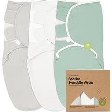 3pk Organic Baby Swaddle Sleep Sacks, Ergonomic Baby Swaddles 0-3 Months, Newborn, Infant Swaddle Sack Sage Sage