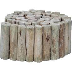 Backyard X-Scapes D Natural Eucalyptus Wood Solid Log for Landscaping Garden Fence