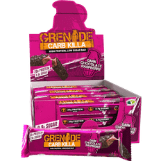 Grenade Food & Drinks Grenade Dark Chocolate Raspberry Protein Bar 60g 12