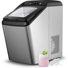 Zell Nugget Ice Maker Countertop, Portable Ice Maker Machine With  SelfCleaning Function,35Lbs/24H,OneClick Operation,Pellet Ice Maker For  Home/Kitchen/Office(Black) 