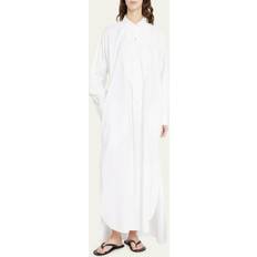 L - Long Dresses - Men The Row Cosette cotton maxi dress white