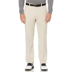 PGA tour Men's Flat-Front Golf Pants Silver Lining Silver Lining