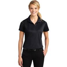 Ladies micropique sport-wick polo black