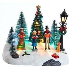 Christmas Villages Kurt Adler 6.3-Inch Battery-Operated Light Up Musical Christmas Village