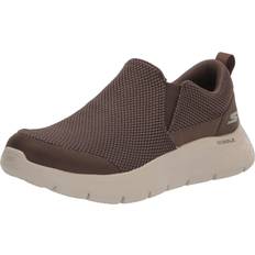 Walking Shoes Skechers Men's GO WALK Flex Impeccable II Khaki Textile Vegan Machine Washable