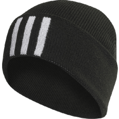 Weiß Mützen Adidas 3-Stripes Beanie - Black/White