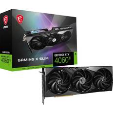 8 GB - GeForce RTX 4060 Ti Grafikkarten MSI GeForce RTX 4060 TI GAMING X SLIM 1 x HDMI 3 x DP 16GB