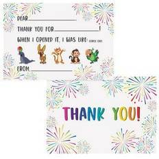 Better Office Thank You Cards with Envelopes, 4.25" x 6" Multicolor, 50/Pack 64632-50PK Multicolor