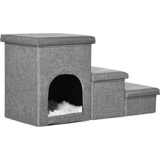 Haustiere Pawhut Hundetreppe, 3 Stufige Katzentreppe