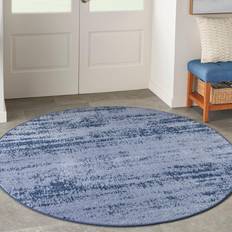 Blue indoor outdoor carpet Nourison Essentials Indoor/Outdoor Blue