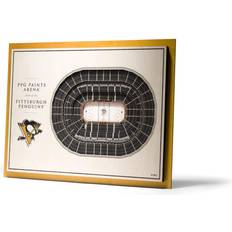 YouTheFan Pittsburgh Penguins 17'' x 13'' 5-Layer StadiumViews 3D Wall Art