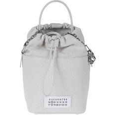 Hvite Bøttevesker Maison Margiela 5ac Small Leather Bucket Bag