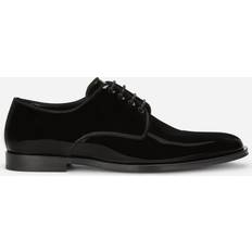Dolce & Gabbana Men Low Shoes Dolce & Gabbana Glossy patent leather derby shoes black