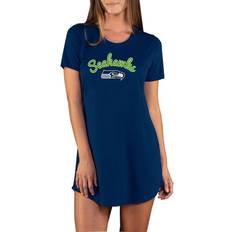 Soccer - Women T-shirts & Tank Tops Concepts Sport Women's Seattle Seahawks Marathon Nightshirt Navy