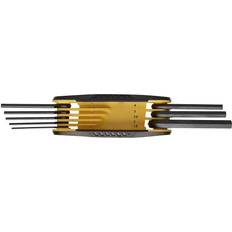 Stanley Hex Keys Stanley 8-Piece Folding 1/2"W 15/16"D, Black/Yellow