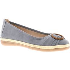 44 - Weiß Ballerinas Jana Jude Womens Denim