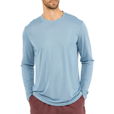 Free Fly Bamboo Lightweight Mens Long Sleeve Shirt, BLUE FOG 400