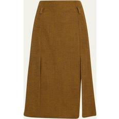 Baumwolle - Herren - M Röcke Victoria Beckham Double Layer Split Skirt yellow_ochre_caramel_brown