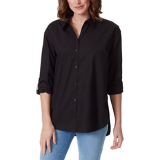 Cotton - Women Shirts Gloria Vanderbilt Women's Amanda Shirt Black Shirts