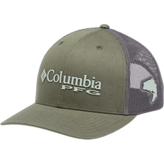 Columbia PFG Logo Mesh Snapback High Crown - Cypress/Cool Green/Bass