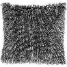 Luxury faux fur throw Madison Park Edina Faux Fur Complete Decoration Pillows Black (50.8x50.8)