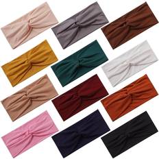 Panleding Soft Twist Knotted Headbands 12-pack