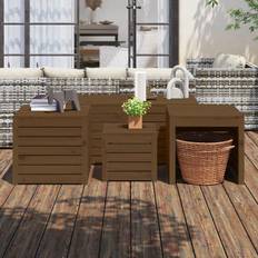 vidaXL 4-tlg. Gartenbox-set Essgruppe