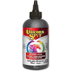 Paint Unicorn Spit Wood Gel Stain and Glaze Midnight Blackness 8 fl oz