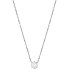 Kendra Scott Silver Necklaces Kendra Scott Davie Pendant Necklace - Silver/Rock Crystal