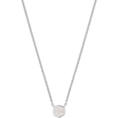 Kendra Scott Silver Necklaces Kendra Scott Davie Pendant Necklace - Silver/Moonstone