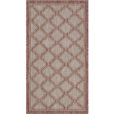 Safavieh Courtyard Red, Beige 24x44.4"