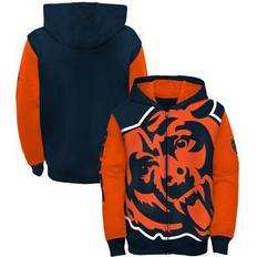 Girls Chicago Bears Hoodie Full Zip Brushed Knit Jacket