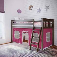 Max & Lily Twin Low Loft Bed with Ladder Clay