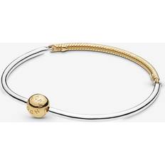 Pandora Moments Three Link Bangle - Silver/Gold