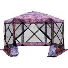 Pavilions & Accessories OutSunny Hexagon Screen House Pop Up Tent Gazebo
